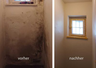Renovierung vorher/nachher