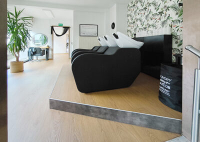 Dekorative Innengestaltung eines Friseursalons